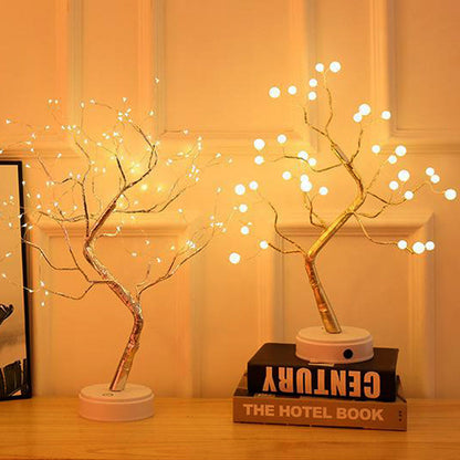 USB LED Fire Tree Lamp