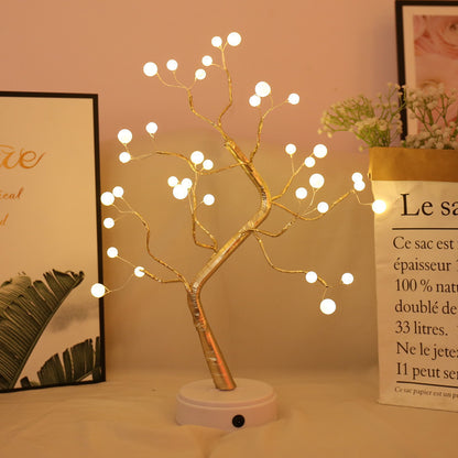 USB LED Fire Tree Lamp