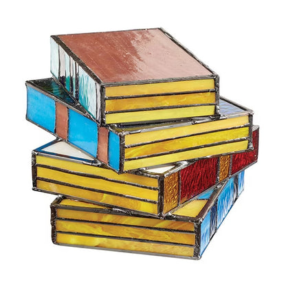 Stacked Books Resin Table Lamp