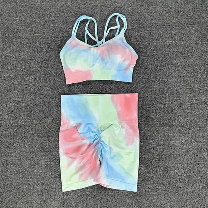 Seamless Tie-Dye Workout Set