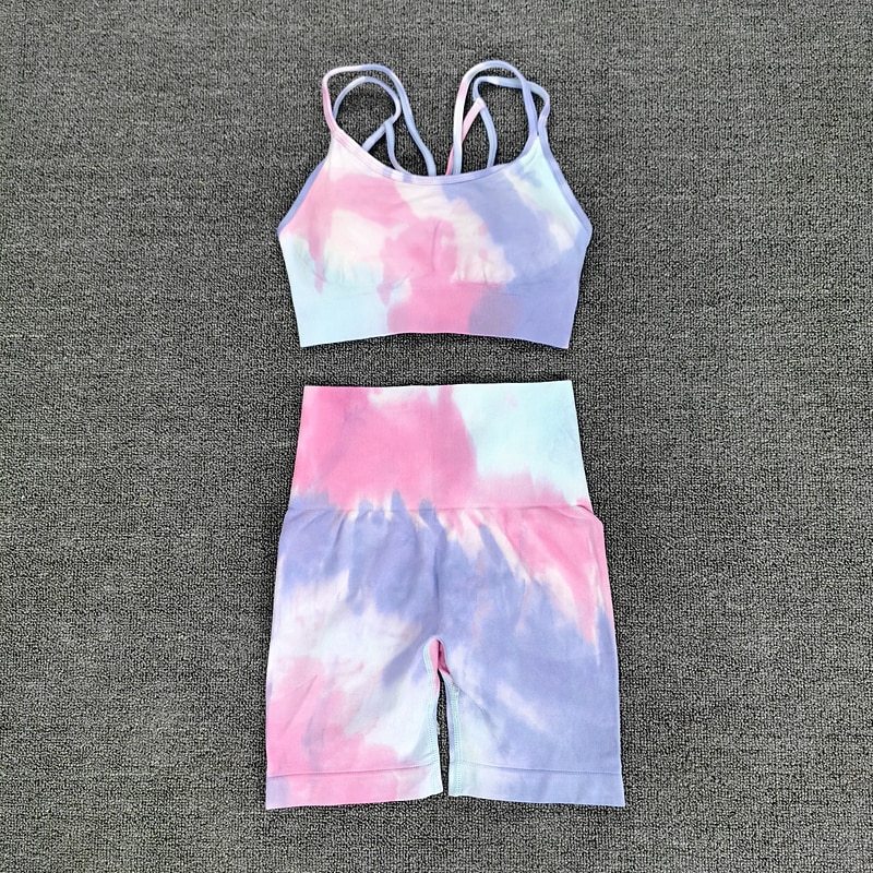 Seamless Tie-Dye Workout Set