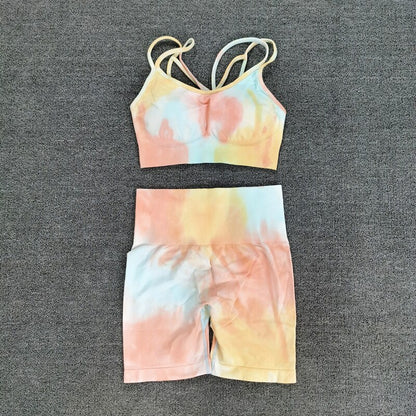 Seamless Tie-Dye Workout Set