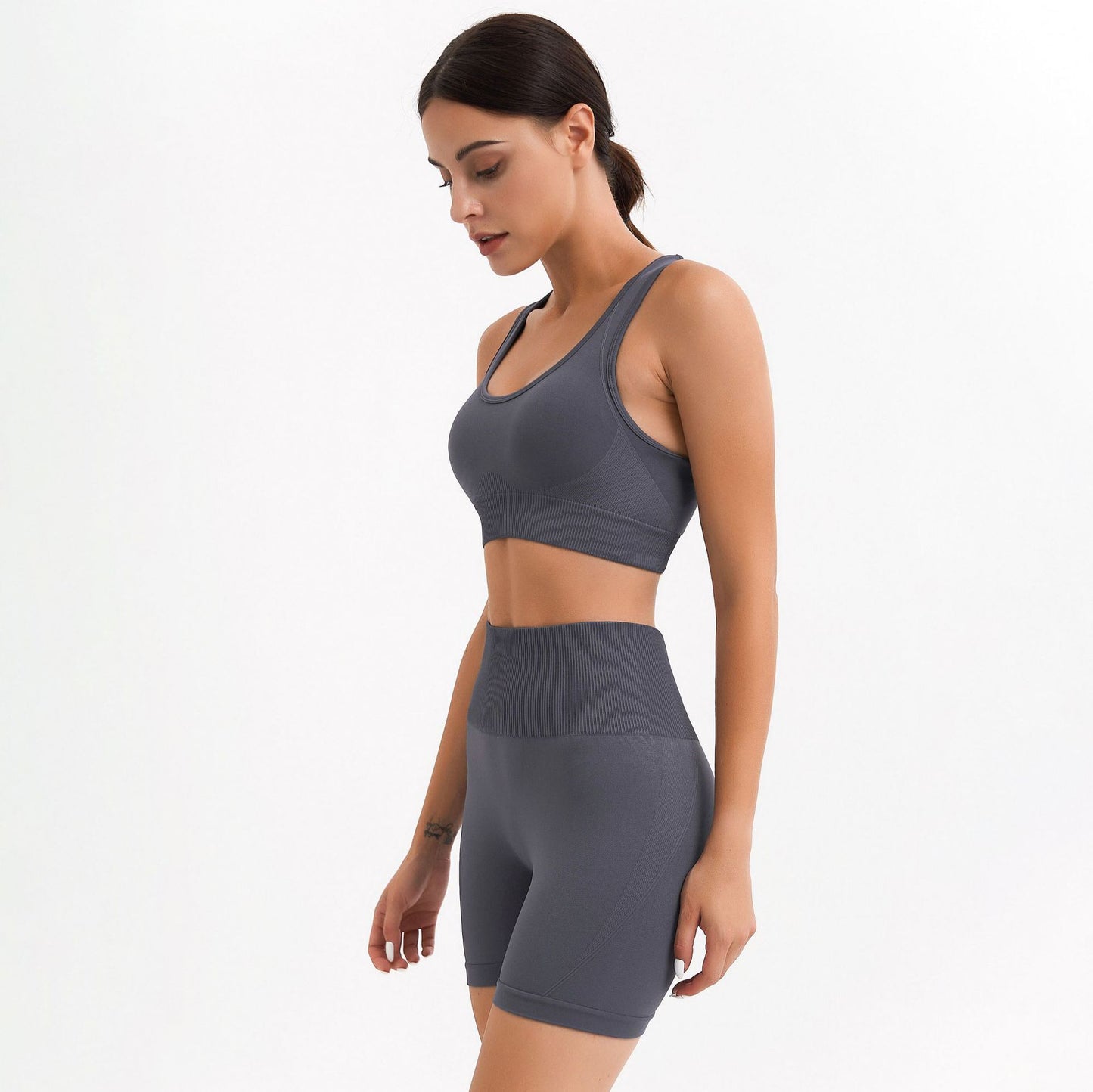 Seamless Gym Suit Bra & Shorts